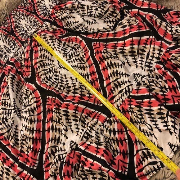 XL strapless Mini Dress from Xhilaration black white, tan & bright coral colors - Picture 11 of 11